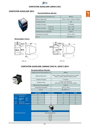 Imagem de Contatora mini cjx2-k0910 1na 220vac 