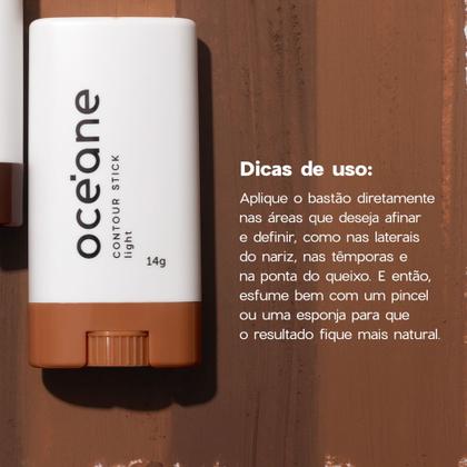 Imagem de Contorno em Bastão Marrom Claro  Contour Stick Light Océane Limited 14g