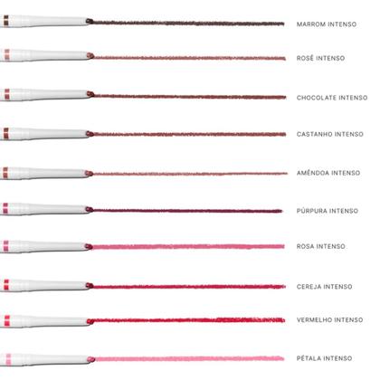 Imagem de Contorno Labial Boca Rosa Lápis De Boca Retrátil Ponta Chanfrada Cremoso À Prova Dágua