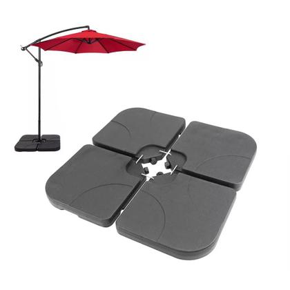 Imagem de Contra Peso Base de Ombrelone Lateral 4 Peças 60 Litros Luxo