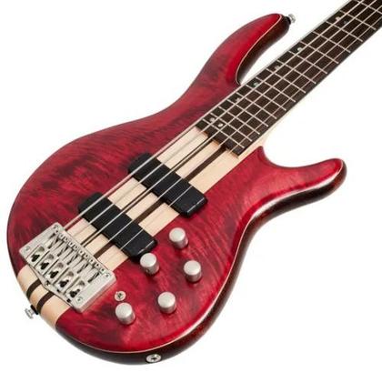 Imagem de Contrabaixo cort 5c a5 plus fmmh open pore black cherry