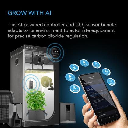 Imagem de Controlador AC Infinity AI+ com sensor de CO2 para jardins e tendas