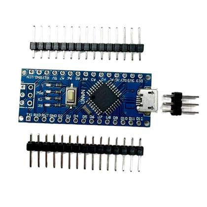 Imagem de Controlador Arduino pro Nano 3.0 Mini Tipo-C Micro USB Compatível Com Bootloader ATMEGA328P Para