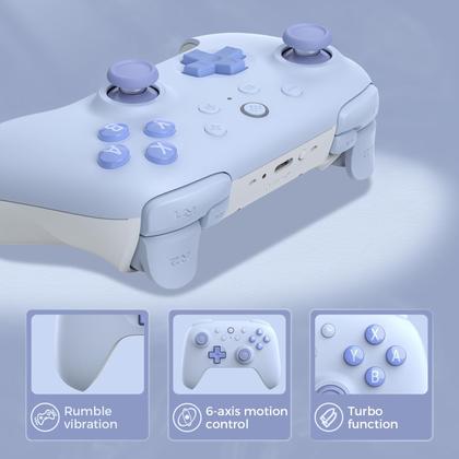 Imagem de Controlador Bluetooth AKNES 8Bitdo Ultimate 2C para Switch - Azul