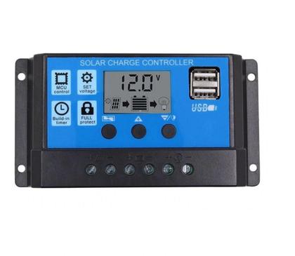 Imagem de Controlador Carga Painel Solar 30A Usb 12/24V Pwm