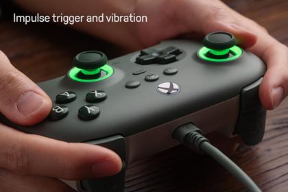 Imagem de Controlador com fio 8Bitdo Ultimate C Hall Effect para Xbox - Verde