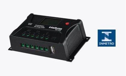 Imagem de Controlador de Carga 20A PWM Intelbras ECP 2024 P/ Energia Solar Off Grid