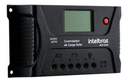 Imagem de Controlador de Carga 20A PWM Intelbras ECP 2024 P/ Energia Solar Off Grid