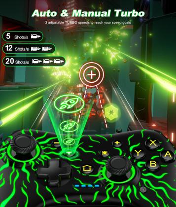 Imagem de Controlador de comutação sem fio ELISWEEN compatível com Switch/Switch Lite/OLED