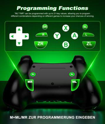 Imagem de Controlador de comutação sem fio ELISWEEN compatível com Switch/Switch Lite/OLED