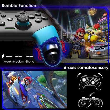 Imagem de Controlador de comutador HUDOBBYE Wireless para Switch/Switch Lite/Switch OLED