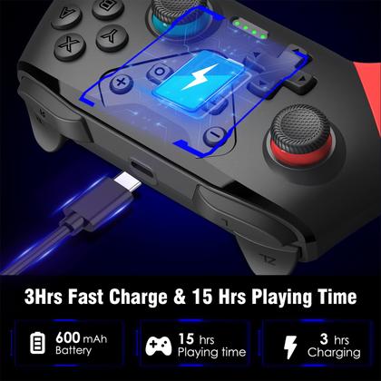 Imagem de Controlador de comutador HUDOBBYE Wireless para Switch/Switch Lite/Switch OLED