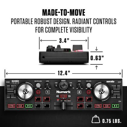 DJ機材 DJ2GO2 touch Controlador de DJ Numark DJ2GO2 Touch - 2 Decks com Serato DJ