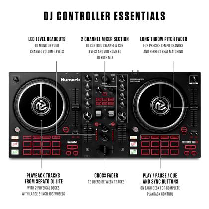 Controlador de DJ Numark Mixtrack Pro FX 2 Deck com Serato DJ