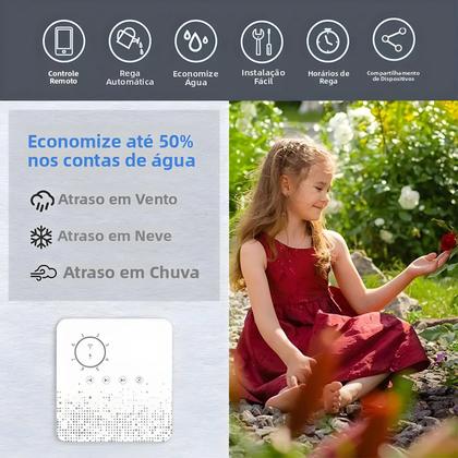 Imagem de Controlador De Irrigação Inteligente WiFi Com 8 Zonas, Timer Compatível Com Tuya, Alexa E Google