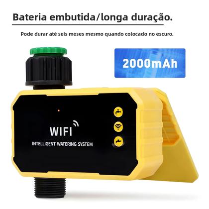 Imagem de Controlador De Irrigação Solar WIFI Inteligente Válvula Automática De Jardim Com Sensor De Chuva