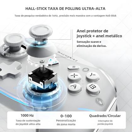 Imagem de Controlador de Jogos Sem Fio Machenike G5 Pro Max RGB - com Doca de Carregamento