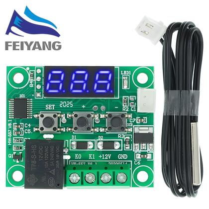 Imagem de Controlador de Temperatura 12V DC com Termostato - Vermelho e Azul