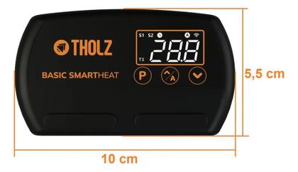 Imagem de Controlador de Temperatura Wi-Fi Basic Smartheat 3 Sensores TSC 1534N - Tholz