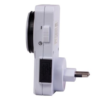 Imagem de Controlador de Tempo Analógico Bivolt Foxlux para Automação Elétrica e Iluminação Residencial e Comercial