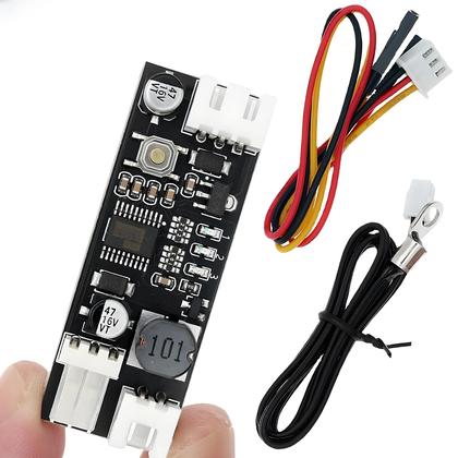 Imagem de Controlador De Velocidade De Ventilador PWM 12V 0.8A Com Controle De Temperatura Para Chassi De PC E