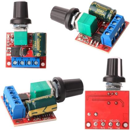 Imagem de Controlador De Velocidade PWM Para Motor DC Mini 3pcs 5V-35V 5A Módulo De Interruptor Ajustável