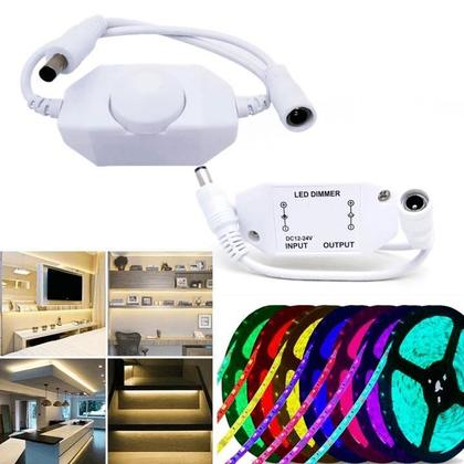 Imagem de Controlador Dimmer Interruptor Botão Liga Desliga Para Fita Iluminação Barra De LED 12v 24v TB1281