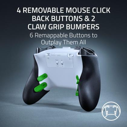Controlador inalámbrico Razer Raiju V3 Pro para PS5 y PC Blanco