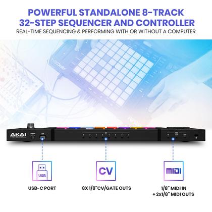 DTM・DAW Akai apc64 Controlador MIDI Akai Professional APC64 com 8 tiras de toque