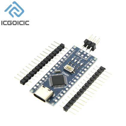 Imagem de Controlador Mini Tipo-C Micro USB Nano 3.0 Com Bootloader 16Mhz ATMEGA328P/PB Para Arduino Driver