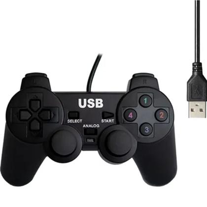 Imagem de Controlador prendido do jogo do usb pc para winxp/win7/win8/win10 para o joystick preto do gamepad do computador - ATURN SHOP