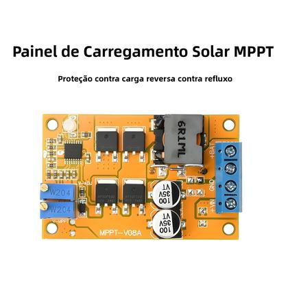 Imagem de Controlador Regulador De Painel Solar MPPT 8-28V 5A 100W Módulo De Proteção De Carga Com Interruptor