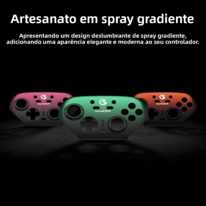 Imagem de Controlador Sem Fio Multicolorido GameSir Super Nova Com Placa Frontal Magnética Personalizada Para