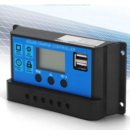 Imagem de Controlador solar Aramox 12V-24V MPPT 30A PWM 60A/50A/40A/20A/10A