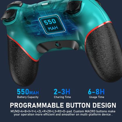 Imagem de Controlador Wireless Pro para Switch/Switch Lite/Switch OLED - azul