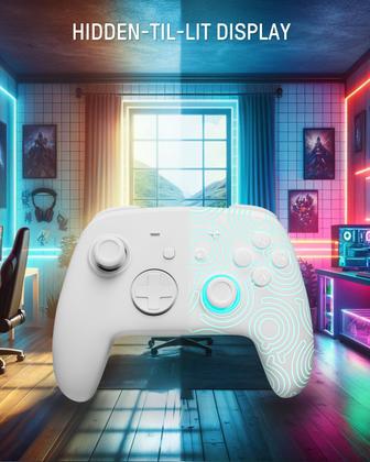 Imagem de Controlador Wireless Switch Pro FUNLAB com padrão luminoso branco