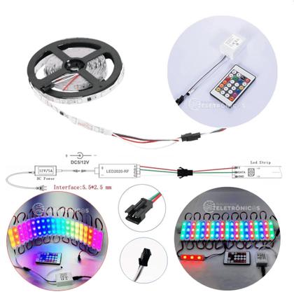 Imagem de Controladora De Intensidade Com Sensor Para Fita Led Controle  RGB 24 Botões DC-5-24V TB1630