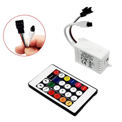 Imagem de Controladora De Intensidade Sensor Controle Rgb 24 Botões Controlar Cores e Efeitos TB1630