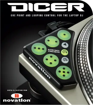 Controladora p/ Cue Samples Loops - Novation Dicer - Controladora