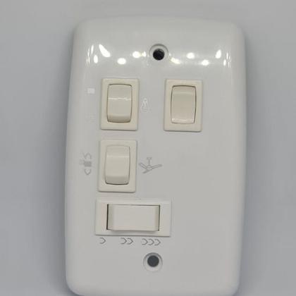 Imagem de Controle 4x2 Ventilador De Teto Com Capacitor 110v 127v 2 Interruptores