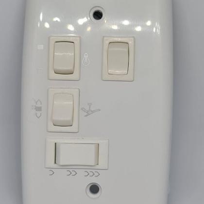 Imagem de Controle 4x2 Ventilador De Teto Com Capacitor 110v 127v 2 Interruptores