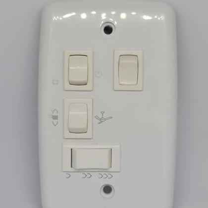 Imagem de Controle 4x2 Ventilador De Teto Com Capacitor 110v 127v 2 Interruptores