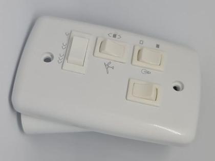 Imagem de Controle 4x2 Ventilador De Teto Com Capacitor 110v 127v 2 Interruptores