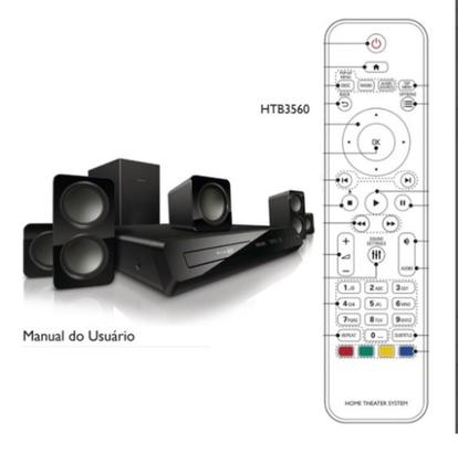Imagem de Controle 7517 Home Theater Ht Philips Htb3560x Htb3560x/78 Htd5570/78 Htb5570d/78 Htd5580x/78