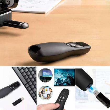 Imagem de Controle Apresentador de Slides Laser 30M Sem Fio 2.4G Profissional - Exbom