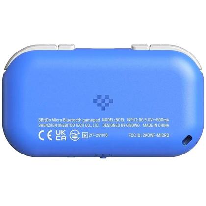 Imagem de Controle Bluetooth 8BitDo, Micro Gamepad (Azul) - 80EL02