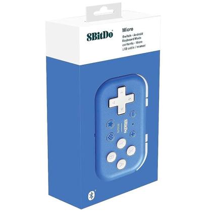 Imagem de Controle Bluetooth 8BitDo, Micro Gamepad (Azul) - 80EL02