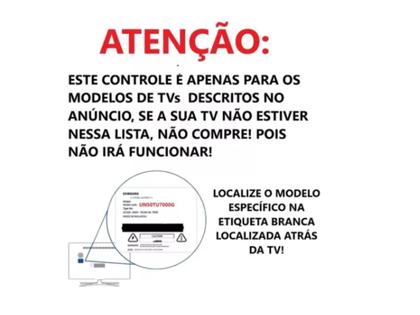 Imagem de Controle com comando de voz Remoto Samsung Smart Tv Uhd 4k Original QN50Q60TAGXZD com capinha