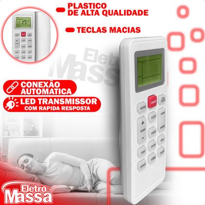 Imagem de Controle Compatível Ar Condicionado Philco Split M4 PAC9000TFM9