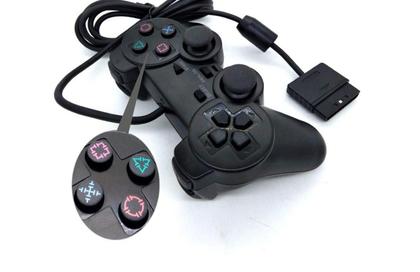 Imagem de Controle Compatível com Playstation 2 Dualshock Com Fio De Ótima Qualidade